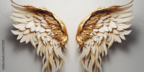 bird wings fantasy feathers design element illustration symbol art vector angel flight eagle free
