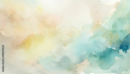 Abstract watercolor background, Watercolor Beige Abstract background on a textured paper with splash of colors
