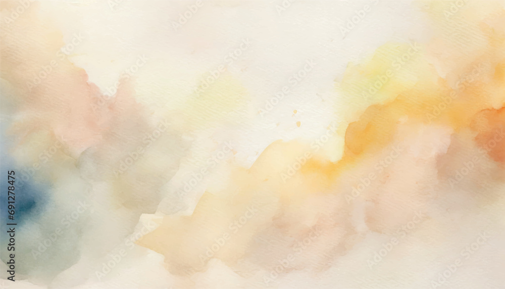 Abstract watercolor background, Watercolor Beige Abstract background on a textured paper with splash of colors