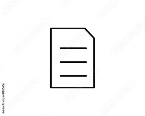 Document page information icon vector symbol design isolated illustration © Freciousmayna