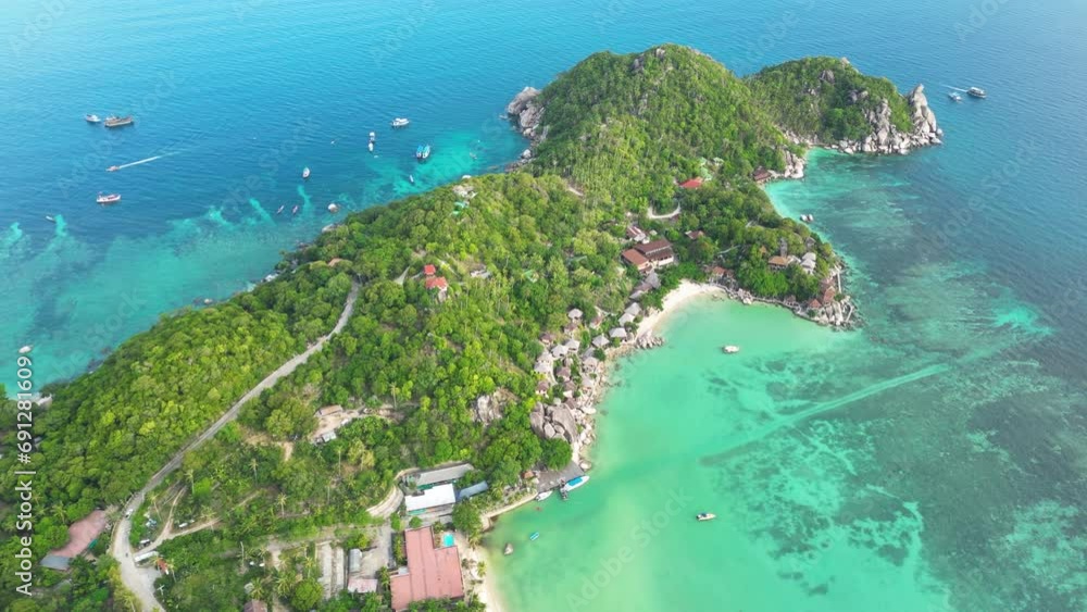 Freedom Beach Koh Tao, Thailand; Top Tourist Destination For Snorkeling, Swimming, And Diving