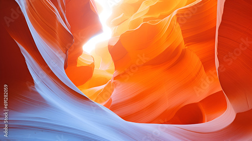 Nature's Canvas: Desert Sand's Dance in Antelope's Embrace, Antelope Canyon's Desert Symphony, Unraveling the Beauty of Antelope's Depths generative AI