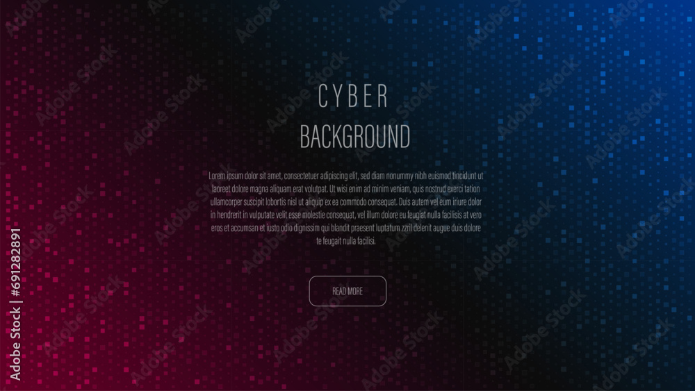 Abstract cyber background. Neon colors gradient background. Graphic concept for design. - obrazy, fototapety, plakaty 