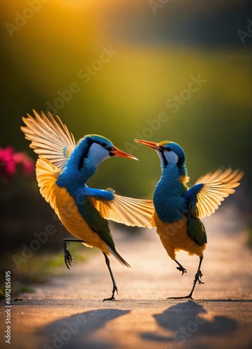 dancing couple bird © Muhammad