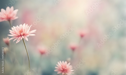 Spring flowers create a smooth background © karandaev