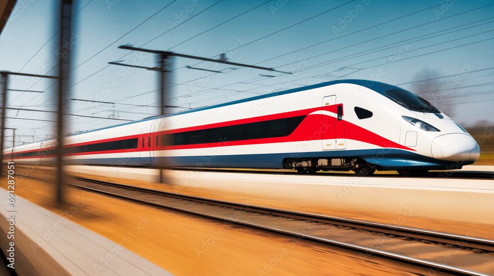 Fototapeta premium High speed trains in operation