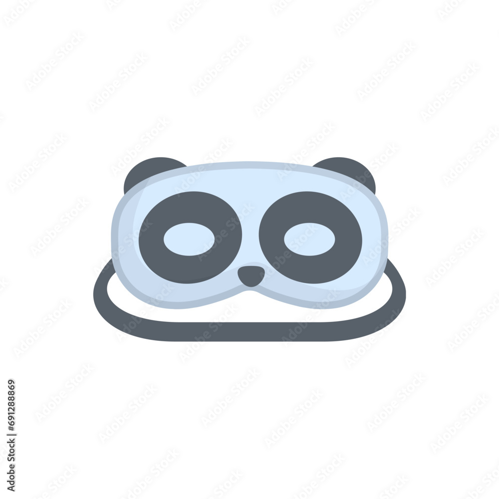 mask sleep icon cartoon cute