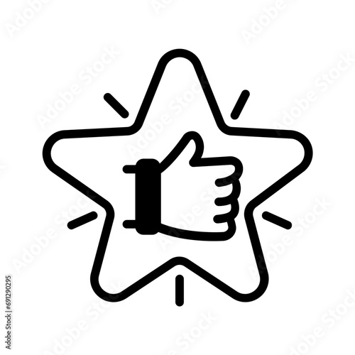 Solid black icon for Excellent