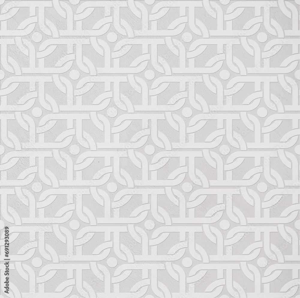 decorative geometric 3d structure background pattern, digital ceramic tile, interior wall texture.
