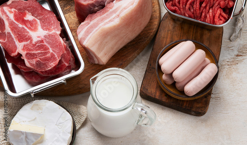 Fotografija Saturated fats on tables