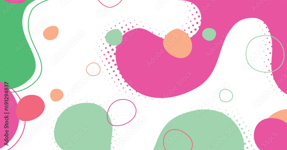 Abstract memphis style liquid wave with colorful background Abstract memphis style liquid wave with colorful background