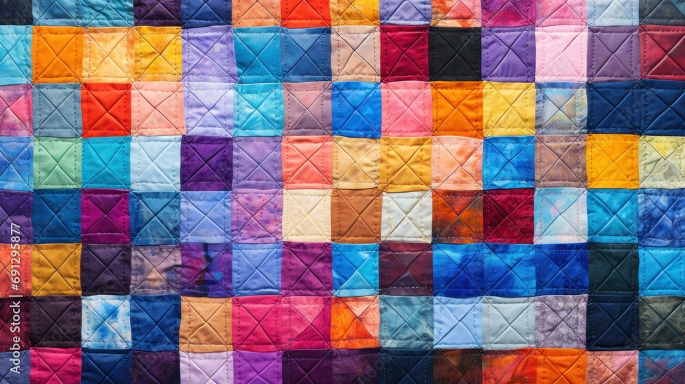 Abstract Patchwork Quilt Background