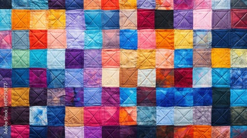 Abstract Patchwork Quilt Background