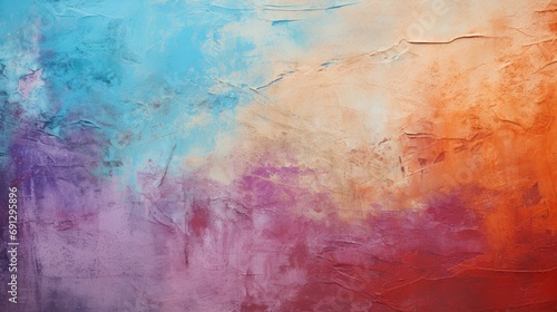 Abstract Colorful Plaster Wall Texture Background