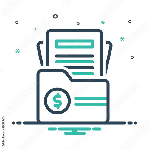 Mix icon for invoice