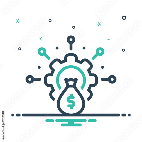 Mix icon for money management