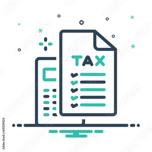 Mix icon for tax calculation