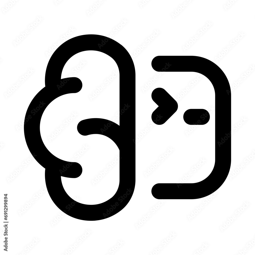 Coding Line UI Icon Coding Line UI Icon