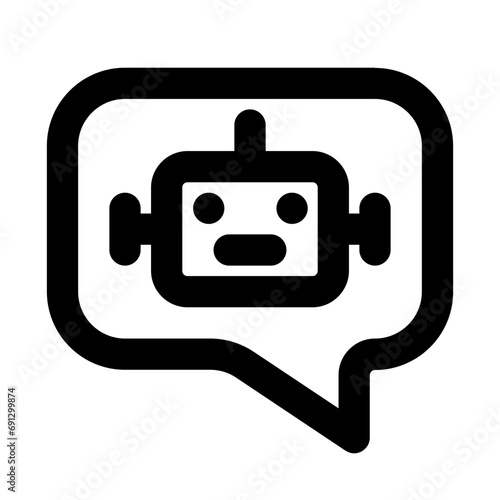 Chatbot Line UI Icon