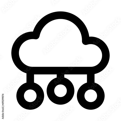 Cloud Line UI Icon
