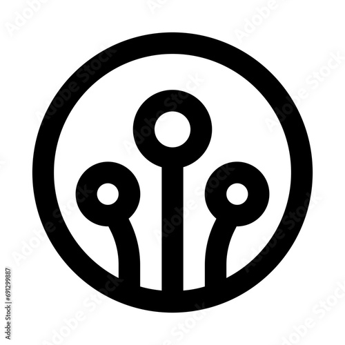 Neural Network Line UI Icon