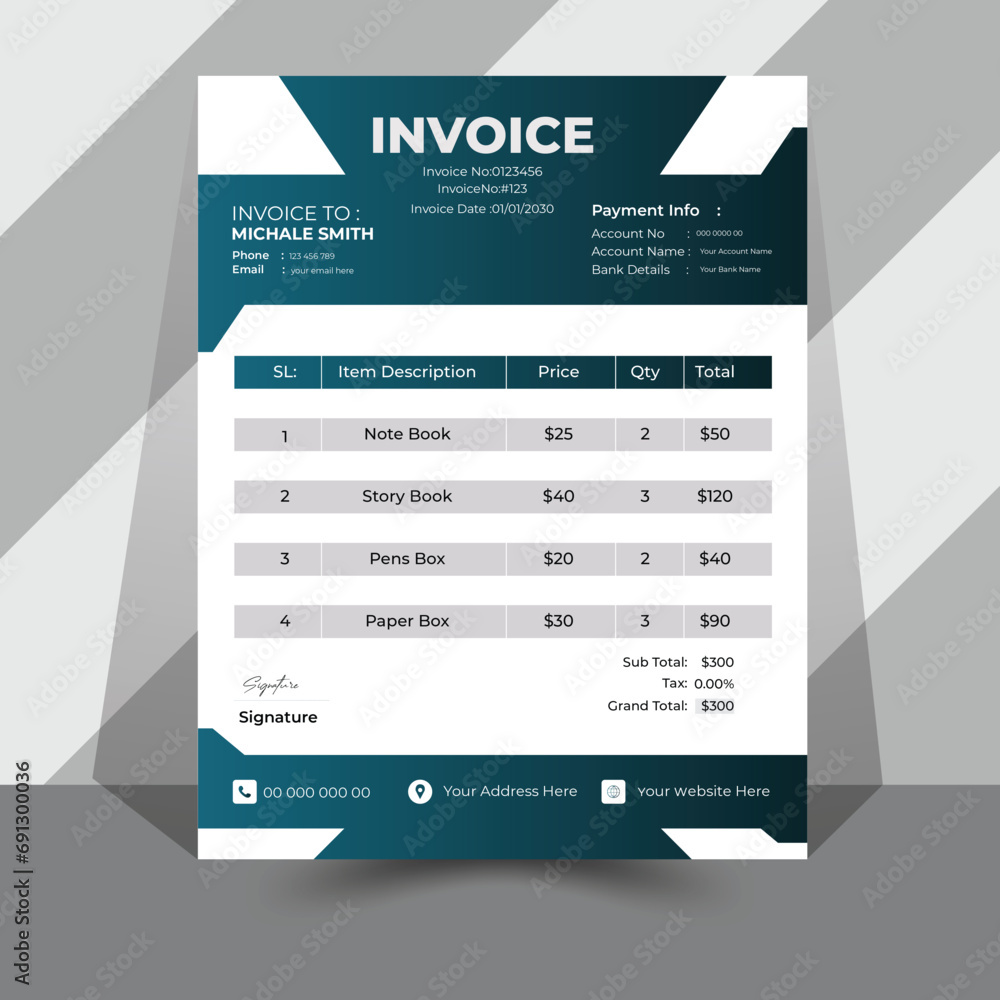Business Invoice Design 