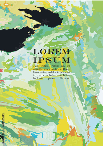 Wallpaper Mural Brush paint Vector Background Templates Set. Hand Painted Artwork Page Collection. Good for Cover, Invitation, Banner, Placard, Brochure, Poster, Card, Flyer and other. Torontodigital.ca