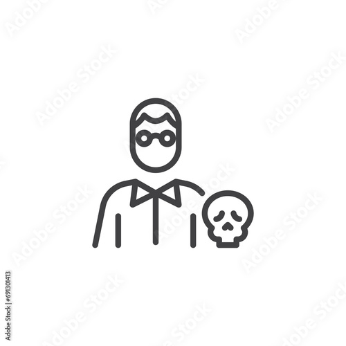 Anthropologist avatar line icon
