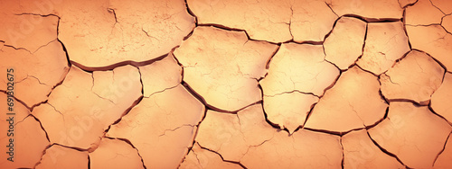 Dry cracked earth, background texture.