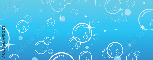 cute background with flying soap bubbles	