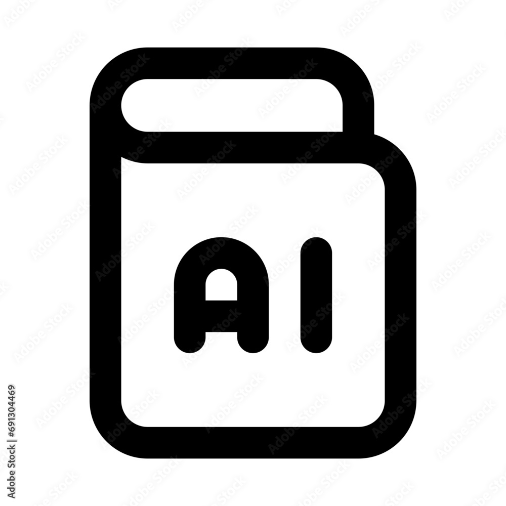 Book Line UI Icon Book Line UI Icon