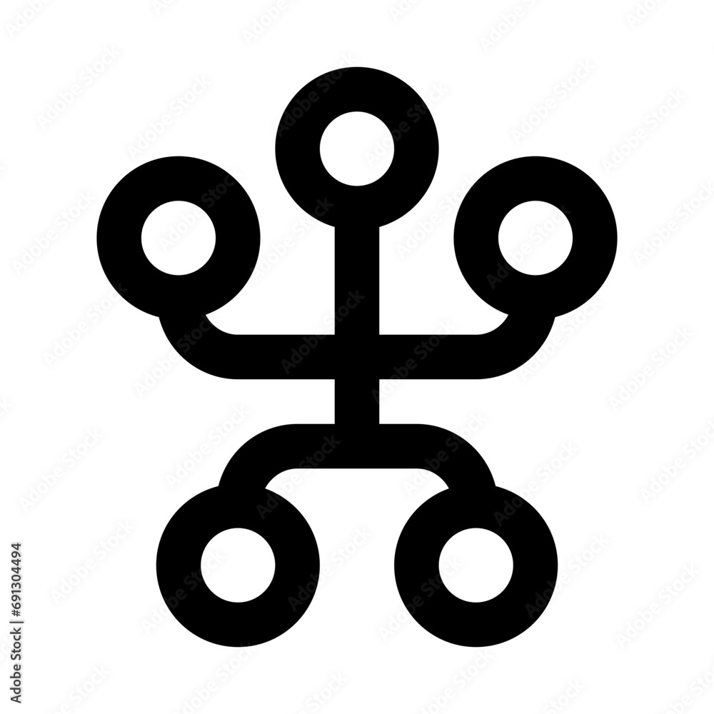 Network Line UI Icon Network Line UI Icon