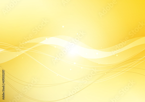 ゴールドの抽象ライン背景