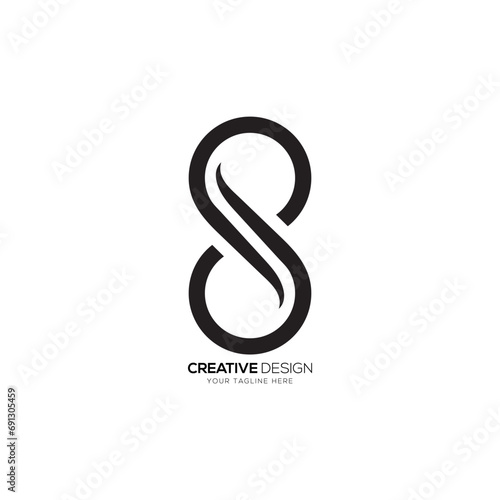 Letter S classic creative shape modern abstract elegant monogram logo design concept