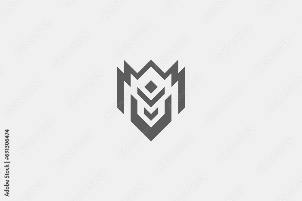 Illustration vector graphic of robotic emblem abstract. Good for logo Illustration vector graphic of robotic emblem abstract. Good for logo