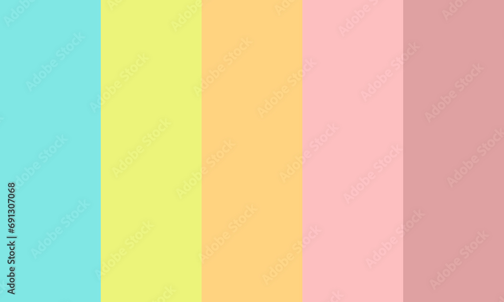 beautiful pastel sunrise color palette. abstract colorful background with stripes