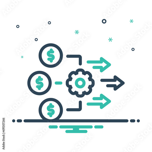 Mix icon for operational cost