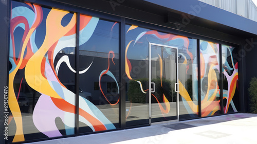 Creative Abstract: Artistic Window Film
