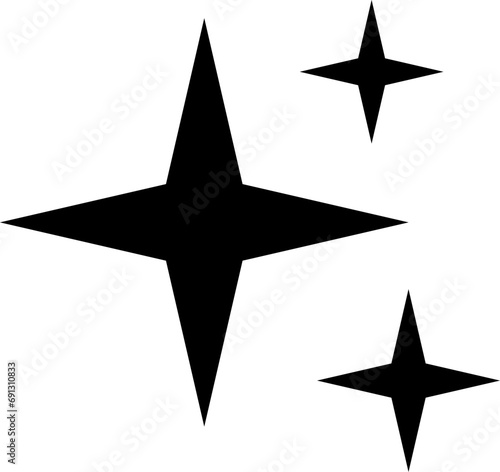 Stars line icons set. Rank, quality, shining sparkle, magic, favorite, logo, bright firework, falling, fantasy vector illustration.