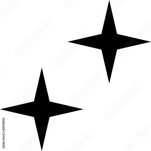 Stars line icons set. Rank, quality, shining sparkle, magic, favorite, logo, bright firework, falling, fantasy vector illustration.