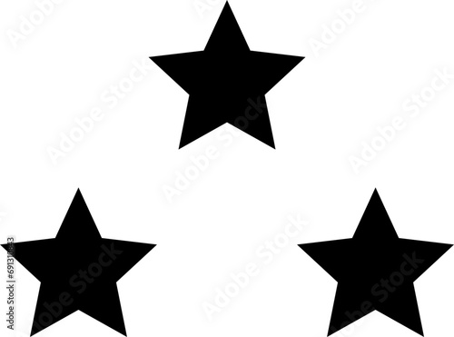 Stars line icons set. Rank, quality, shining sparkle, magic, favorite, logo, bright firework, falling, fantasy vector illustration.