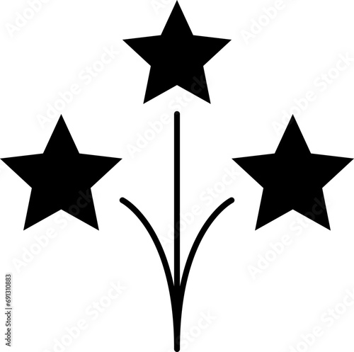 Stars line icons set. Rank, quality, shining sparkle, magic, favorite, logo, bright firework, falling, fantasy vector illustration.