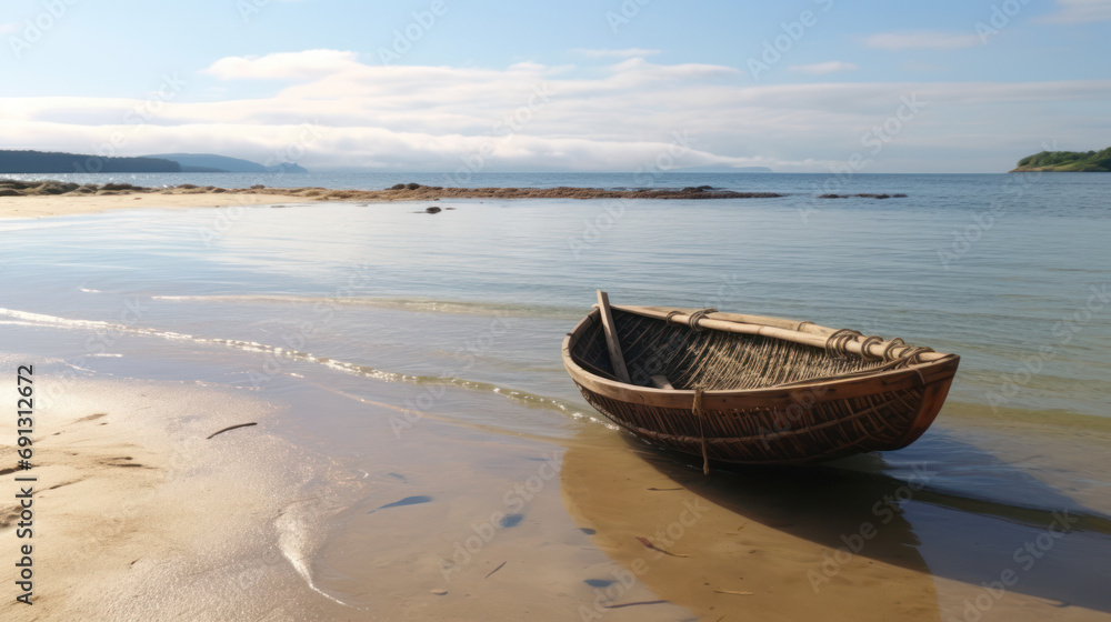 Celtic Tides: The Simple Coracle in the Bay Celtic Tides: The Simple Coracle in the Bay
