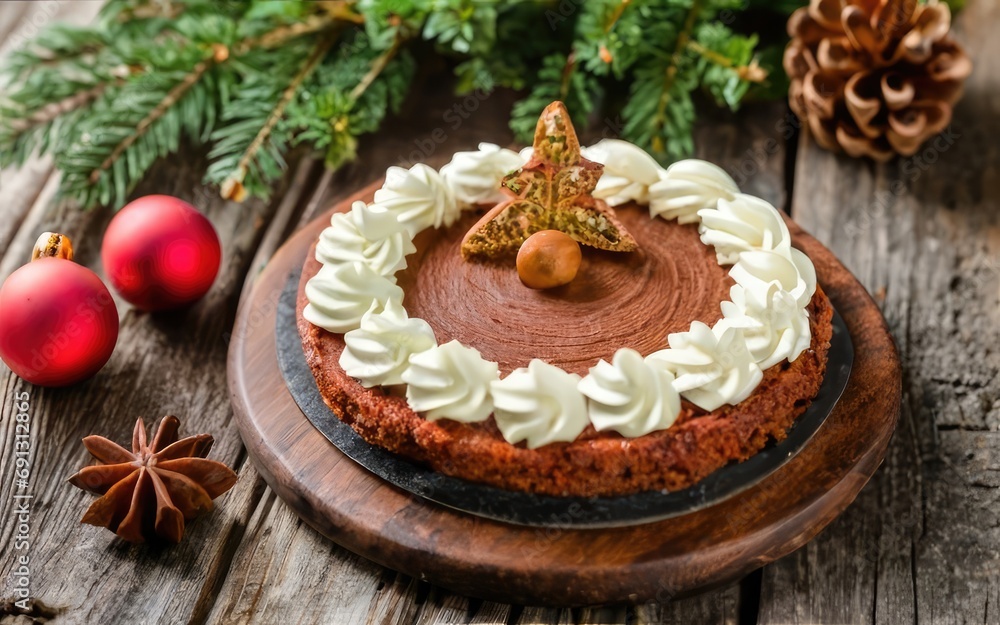 Christmas Cake background, Christmas holiday Christmas Cake background, Christmas holiday