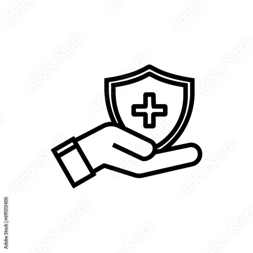 healthcare icon vector design , line medicine and healthcare symbol