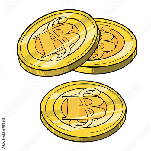 This gold coin is a currency used in the world of Japanese anime which is very famous. 