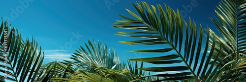 Summer Tropical Background Space Text Flat, Banner Image For Website, Background, Desktop Wallpaper