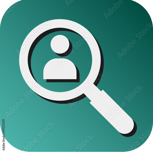 Anthropology Vector Glyph Gradient Background Icon Design