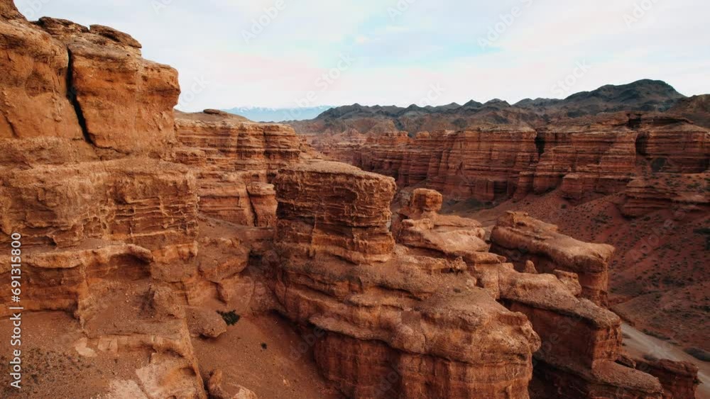 Aerial view of the amazing rocks on sunset, golden hour, cliffs, Canyon, Grand Canyon. sunrise aerial flight. Beautiful nature Aerial view of the amazing rocks on sunset, golden hour, cliffs, Canyon, Grand Canyon. sunrise aerial flight. Beautiful nature