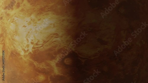 Venus Planet rotating VFX Background and backscreen